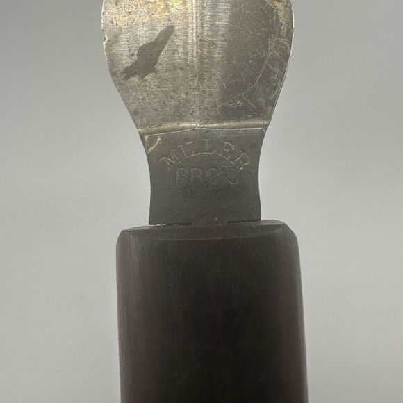 Antique Miller Bros Wood Handle Ink Scraper Blade Eraser - Picture 6 of 10